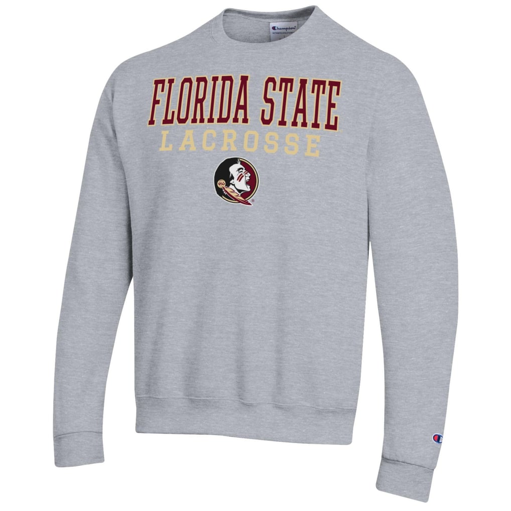  Florida State Seminoles Champion Powerblend Pullover Crewneck Sweatshirt - Gray